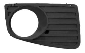 Grille latéral droite avec trou antibrouillard pare-chocs avant pour VOLKSWAGEN LT CRAFTER de 2006 à 2016, Neuve