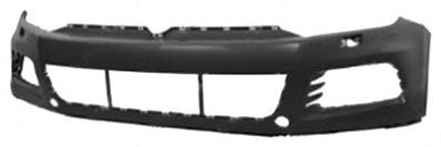 Pare-chocs avant avec lave phare à peindre pour VOLKSWAGEN TOUAREG de 2010 à 2014, Neuf