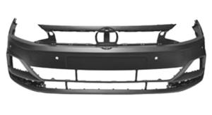 Pare-chocs avant avec 4 capteurs stationnement à peindre pour VOLKSWAGEN POLO de 2017 à 2021, Neuf