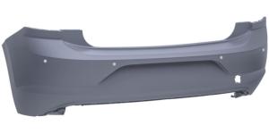 Pare-chocs arrière avec 4 capteurs stationnement à peindre pour VOLKSWAGEN POLO de 2017 à 2021, Neuf