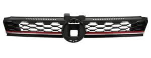 Grille radiateur noire avec moulure rouge pour VOLKSWAGEN GOLF VII GTI/GTD de 2017 à 2019, Neuve