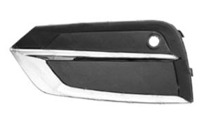 Grille gauche noire pare-chocs avant avec moulure chromé avec trous radars et supports modèle inscription pour VOLVO XC60 depuis 2017, Neuve