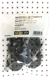 Kit vis et fixation complet POUR ASSEMBLÉE PARE-CHOCS AVANT pour RENAULT SCENIC de 2006 à 2009,