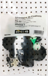 Kit vis et fixation complet POUR ASSEMBLÉE AILE AVANT DROIT GAUCHE pour RENAULT MEGANE de 2002 à 2005,