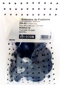 Kit vis et fixation complet POUR ASSEMBLÉE AILE AVANT DROIT GAUCHE pour RENAULT SCENIC depuis 2016,