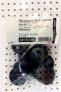 Kit vis et fixation complet POUR ASSEMBLÉE AILE AVANT DROIT GAUCHE pour RENAULT KANGOO de 2008 à 2012,