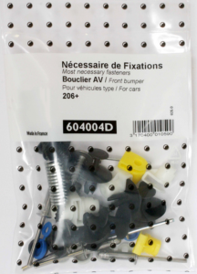 Kit vis et fixation complet POUR ASSEMBLÉE PARE-CHOCS AVANT pour PEUGEOT 206 PLUS de 2009 à 2013,