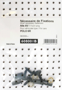 Kit vis et fixation complet POUR ASSEMBLÉE AILE AVANT DROIT GAUCHE pour VOLKSWAGEN POLO de 2009 à 2014,
