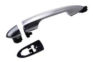 Poignée exterieure avant droit chromé satinée sans trou barillet pour ALFA ROMEO GIULIETTA de 2010 à 2016,