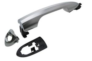 Poignée exterieure avant gauche chromé satinée avec trou barillet pour ALFA ROMEO GIULIETTA de 2010 à 2016,