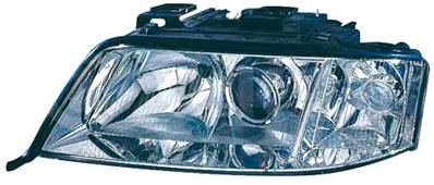 Phare optique h7+h1 gauche avec indicateur direction incolore modèle 9/99>5/01 pour AUDI A6 de 1997 à 2001, Neuf