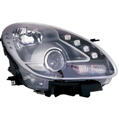 Phare optique h7+h1 droit avec corps noir pour ALFA ROMEO ALFA ROMEO GIULIETTA de 2010 à 2016, Neuf