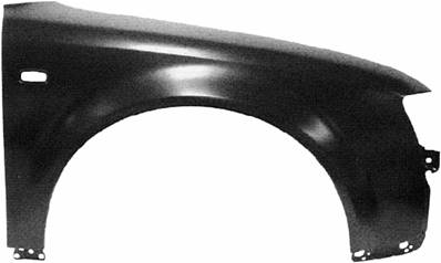 Aile avant droite avec trou modèle zinc pour AUDI A4 de 2000 à 2004, Neuve