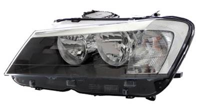 Phare optique h7+h7 gauche avec corps noir pour BMW X3 F25 de 2010 à 2015, Neuf