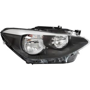 Phare optique h7+h7 droit avec corps noir avec indicateur direction avec feu diurne adaptable hella pour BMW SERIE 1 F20 de 2011 à 2015, Neuf