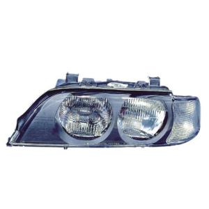 Phare optique gauche h7+hb3 avec indicateur incolore modèle 12/95>9/00 pour BMW SERIE 5 E39 de 1995 à 2003, Neuf