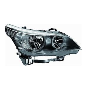 Phare optique h7+h7 droit avec indicateur direction incolore pour BMW SERIE 5 E60 E61 de 2003 à 2007, Neuf