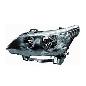 Phare optique h7+h7 gauche avec indicateur direction incolore pour BMW SERIE 5 E60 E61 de 2003 à 2007, Neuf