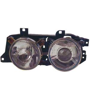 Phare optique gauche h1+h1 manuel pour BMW SERIE 5 E34 de 1988 à 1995, Neuf