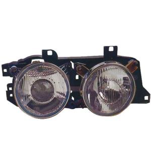Phare optique droit h1+h1 électrique pour BMW SERIE 5 E34 de 1988 à 1995, Neuf