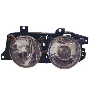 Phare optique gauche h1+h1 électrique pour BMW SERIE 5 E34 de 1988 à 1995, Neuf