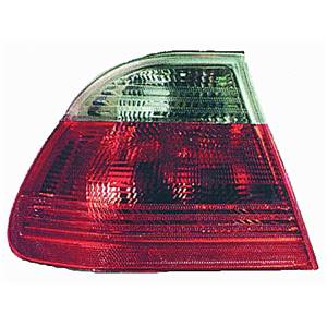 Feu arrière gauche extérieur rouge et blanc modèle berline pour BMW SERIE 3 E46 de 1998 à 2001, Neuf