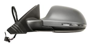 Rétroviseur gauche asphérique électrique degivrant avec indicateur direction rabattable avec mémoire à peindre modèle ligne assist 12 pin pour AUDI Q3 de 2011 à 2014, Neuf