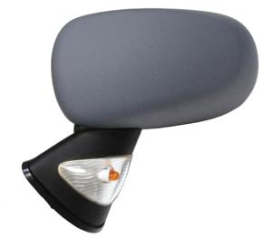 Rétroviseur gauche mécanique asphérique avec indicateur direction incolore à peindre modèle 5/06>1/08 pour RENAULT MODUS de 2004 à 2008, Neuf
