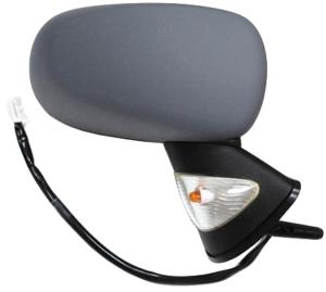 Rétroviseur droit électrique avec sonde degivrant avec indicateur direction incolore à peindre modèle 5/06>1/08 pour RENAULT MODUS de 2004 à 2008, Neuf