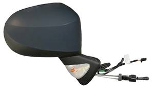 Rétroviseur droit mécanique avec sonde avec indicateur direction à peindre 4 épingle pour RENAULT MODUS de 2008 à 2013, Neuf