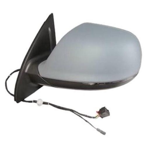 Rétroviseur gauche asphérique électrique degivrant avec indicateur direction avec feu de courtoisie avec mémoire rabattable ligne assist à peindre 17 épingle pour AUDI Q7 RY de 2009 à 2015, Neuf