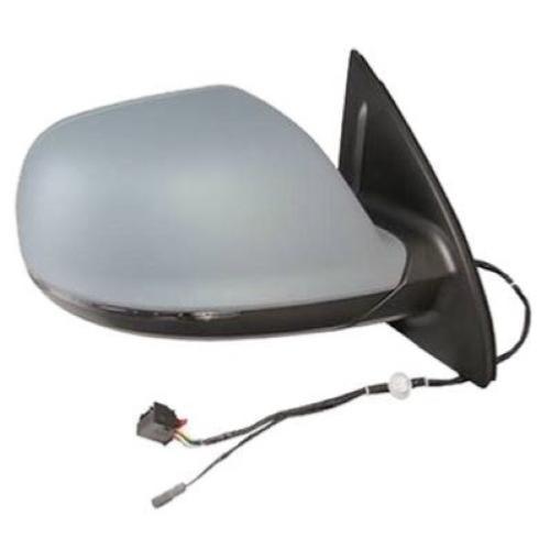 Rétroviseur droit électrique degivrant avec indicateur direction avec feu de courtoisie avec mémoire rabattable ligne assist à peindre 17 épingle pour AUDI Q7 RY de 2009 à 2015, Neuf