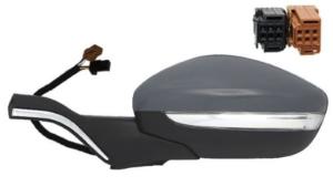 Rétroviseur gauche électrique degivrant avec indicateur direction à peindre 7 épingle pour PEUGEOT 208 de 2012 à 2015, Neuf