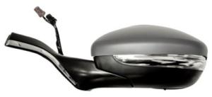 Rétroviseur gauche électrique degivrant avec indicateur direction rabattable à peindre 9 épingle pour PEUGEOT 208 de 2012 à 2015, Neuf