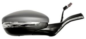 Rétroviseur droit électrique degivrant avec indicateur direction avec sonde rabattable à peindre 11 épingle pour PEUGEOT 208 de 2012 à 2015, Neuf