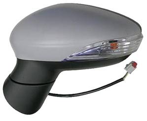 Rétroviseur gauche asphérique électrique degivrant avec indicateur direction à peindre 6 épingle pour FORD FIESTA RY de 2013 à 2017, Neuf