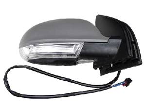 Rétroviseur droit électrique degivrant rabattable avec feu de courtoisie avec indicateur direction à peindre pour VOLKSWAGEN GOLF V de 2003 à 2008, Neuf