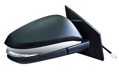 Rétroviseur droit électrique degivrant avec indicateur direction rabattable avec profil central chromée à peindre pour TOYOTA RAV 4 de 2013 à 2015, Neuf