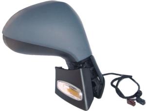 Rétroviseur droit électrique degivrant avec indicateur direction avec sonde à peindre modèle cabrio pour PEUGEOT 207 de 2006 à 2009, Neuf