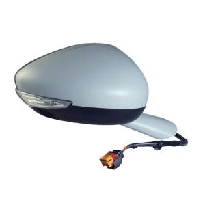 Rétroviseur droit électrique degivrant avec indicateur direction  avec feu de courtoisie rabattable avec sonde à peindre 12 épingle pour PEUGEOT 508 de 2011 à 2014, Neuf