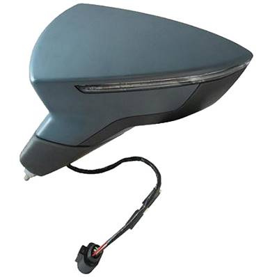 Rétroviseur gauche électrique avec indicateur direction à peindre 5 épingle pour SEAT LEON de 2013 à 2016, Neuf