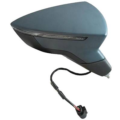 Rétroviseur droit électrique avec indicateur direction à peindre 5 épingle pour SEAT LEON de 2013 à 2016, Neuf