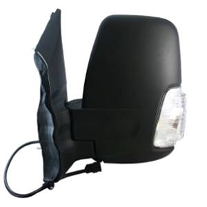 Rétroviseur gauche électrique degivrant avec indicateur direction incolore rabattable avec bras court 8 épingle pour FORD TRANSIT de 2014 à 2019, Neuf