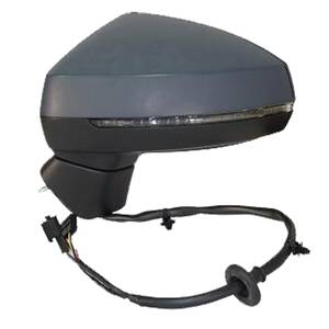 Rétroviseur gauche asphérique électrique degivrant avec indicateur direction à peindre 8 épingle modèle ligne assist pour AUDI A3 BERLINA de 2013 à 2016, Neuf