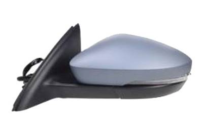 Rétroviseur gauche électrique degivrant avec indicateur direction avec feu de courtoisie avec mémoire rabattable à peindre 15 épingle pour SKODA OCTAVIA de 2013 à 2016, Neuf