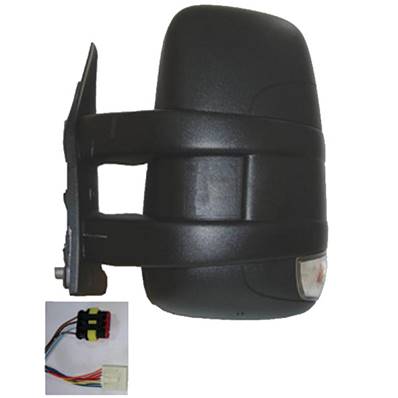 Rétroviseur gauche manuel avec indicateur direction bras court câblage 2009 pour IVECO DAILY de 2009 à 2011, Neuf