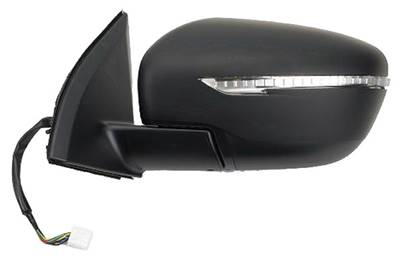 Rétroviseur gauche électrique degivrant avec indicateur direction à peindre 7 épingle pour NISSAN QASHQAI de 2014 à 2017, Neuf