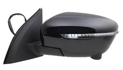 Rétroviseur gauche électrique degivrant avec indicateur direction rabattable blind sport à peindre 13 épingle pour NISSAN QASHQAI de 2014 à 2017, Neuf