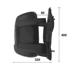 Rétroviseur droit électrique degivrant avec indicateur direction orange bras court 16 w 8 épingle pour CITROEN JUMPER de 2006 à 2014, Neuf