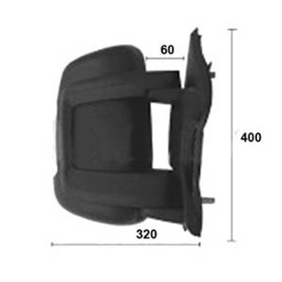 Rétroviseur droit électrique degivrant avec indicateur direction orange bras court 16 w 8 épingle pour CITROEN JUMPER de 2006 à 2014, Neuf